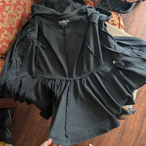 Royal Bones Tripp NYC Corset Lace Up Black Steampunk Hoodie Size XS - Picture 16 of 16